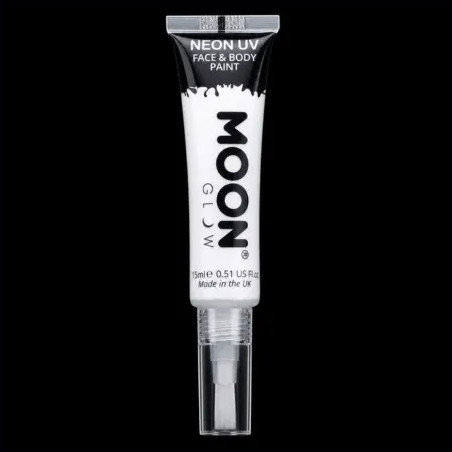 Maquillage Fluorescent avec Applicateur Pinceau - 15 ml - Blanc